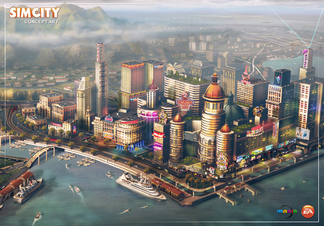 Concept art for the new SimCity