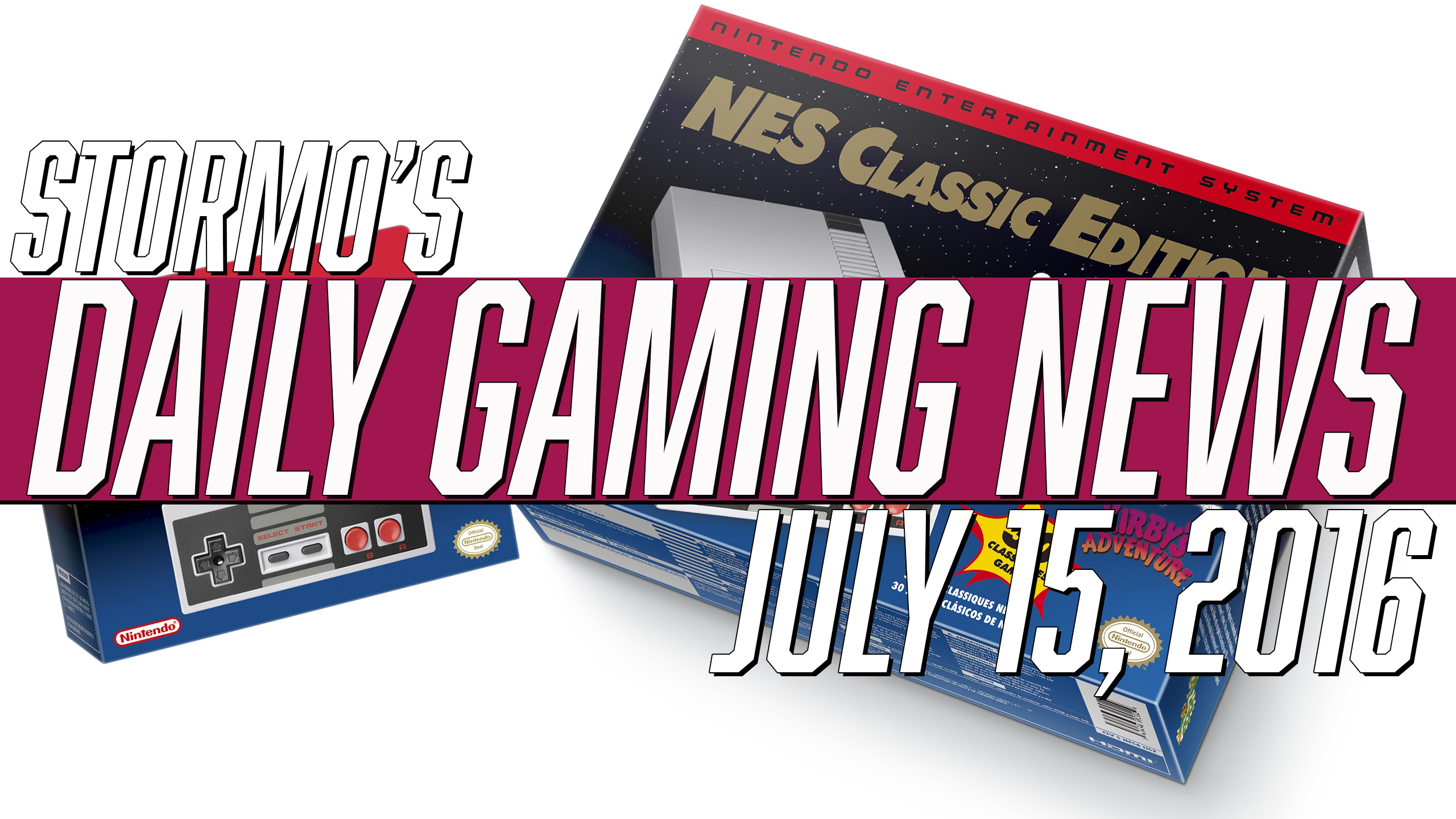 Daily Gaming News - July 15, 2016