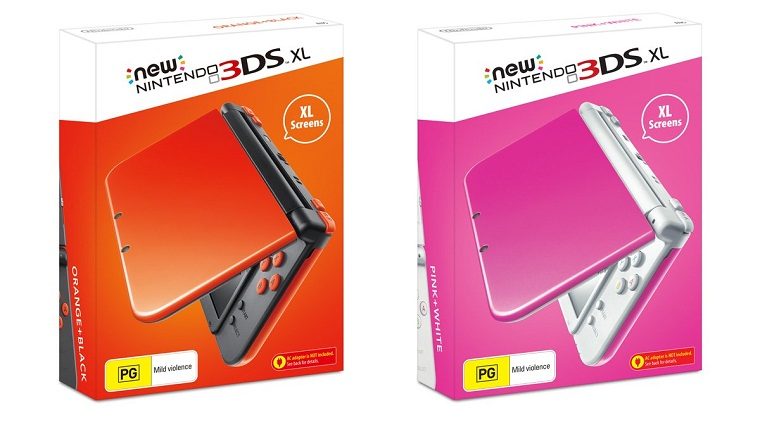 3DS XL Pink and Orange