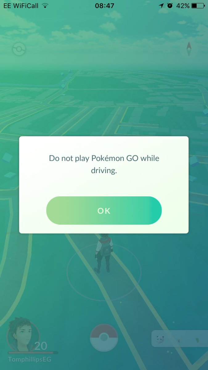 Pokemon Go Do Not drive