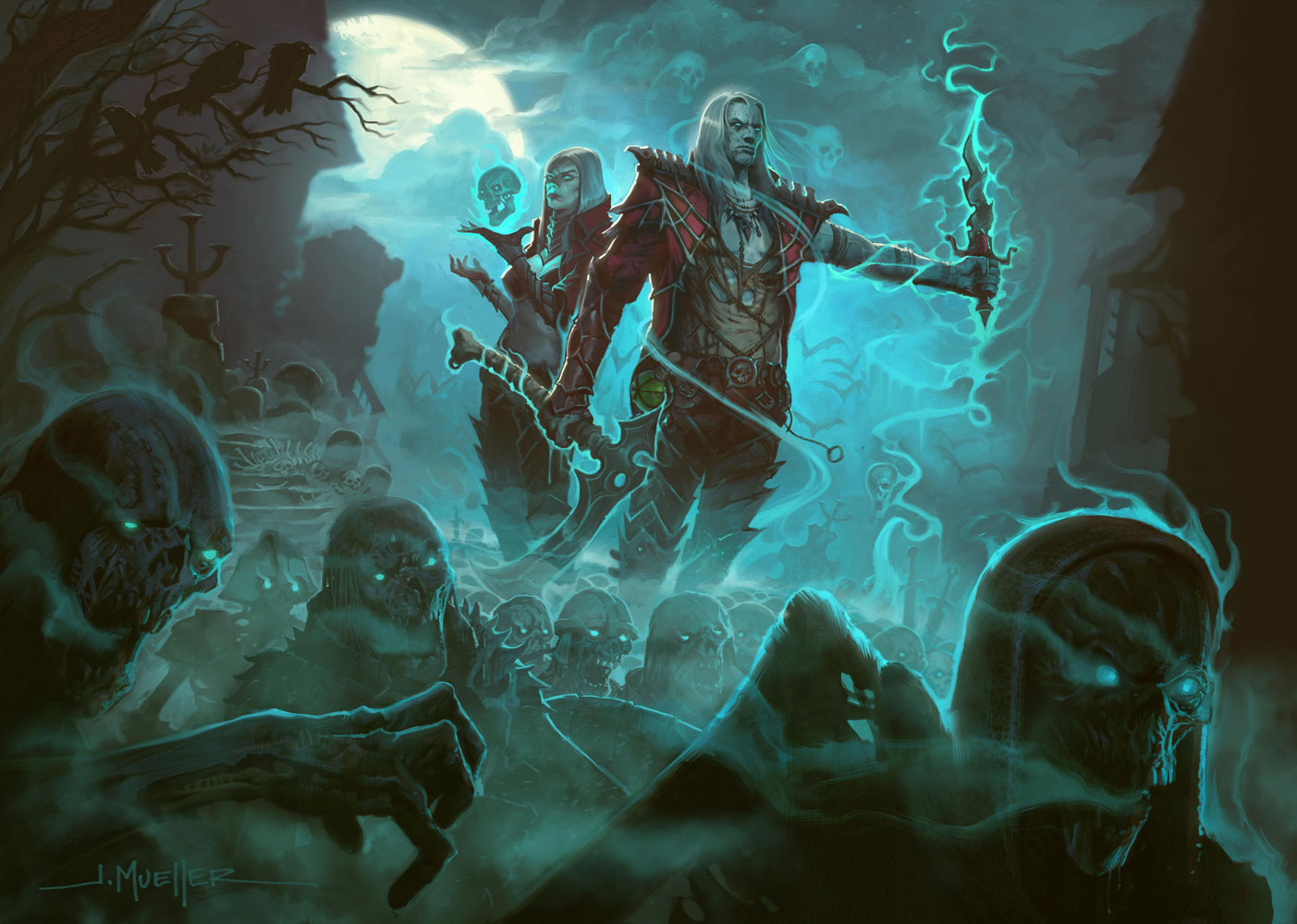 Rumour: Necromancer Artwork Leaked For Diablo 4?