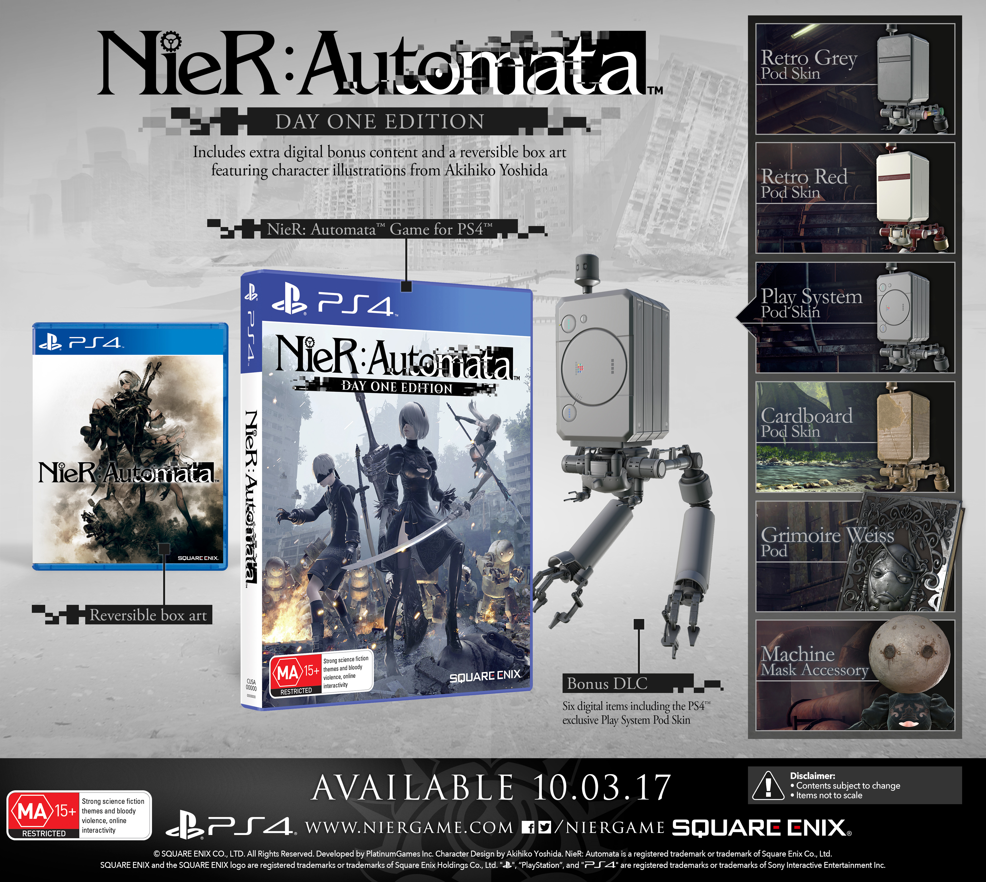 Nier: Automata Release Date And Day One Edition Announced