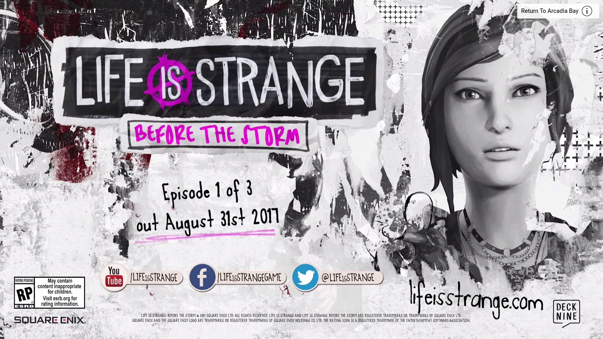 E3 2017: Life Is Strange: Before the Storm Announced