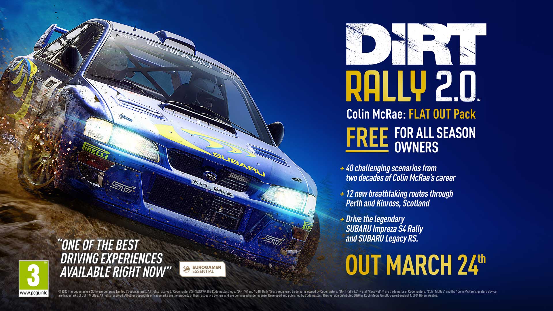 DiRT Rally 2.0 FLAT OUT brings Colin McRae Back to Scotland